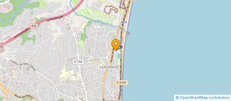 localisation de l'entreprise ASSOCIATION SPORTIVE DE LA FONTONNE à ANTIBES