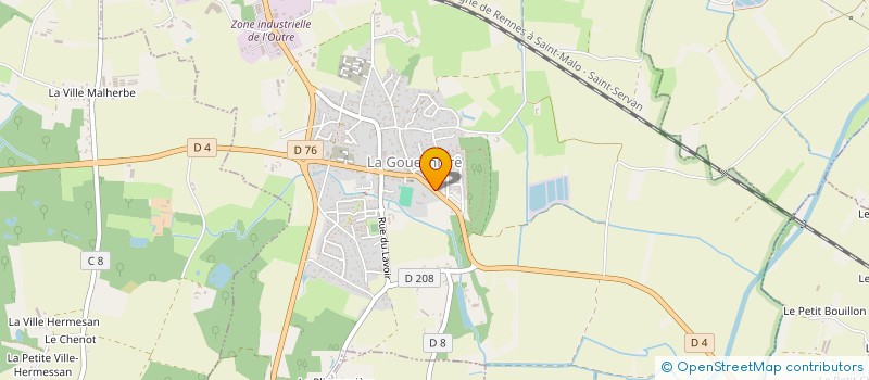 localisation de l'entreprise ASSOCIATION SPORTIVE DE LA GOUESNIERE  LA GOUESNIERE