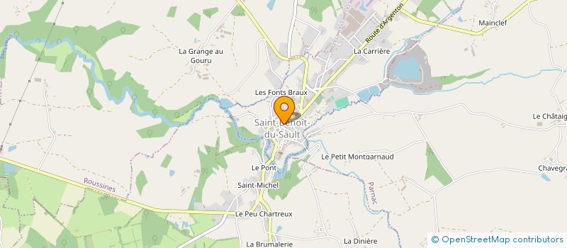 localisation de l'entreprise ASSOCIATION SPORTIVE DE LA MARCHE OCCITANE  SAINT-BENOIT-DU-SAULT