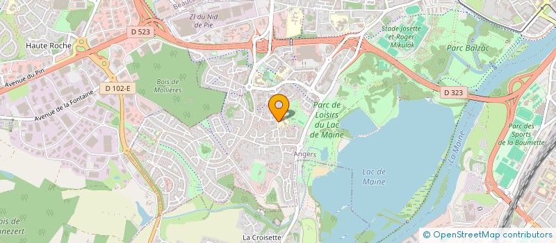 localisation de l'entreprise ASSOCIATION SPORTIVE DE LA MATERNELLE JEAN ROSTAND  ANGERS