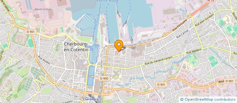 localisation de l'entreprise ASSOCIATION SPORTIVE DE LA POLICE AUX FRONTIERES DE CHERBOURG  CHERBOURG-EN-COTENTIN