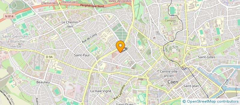 localisation de l'entreprise ASSOCIATION SPORTIVE DE LA POLICE DE CAEN à CAEN