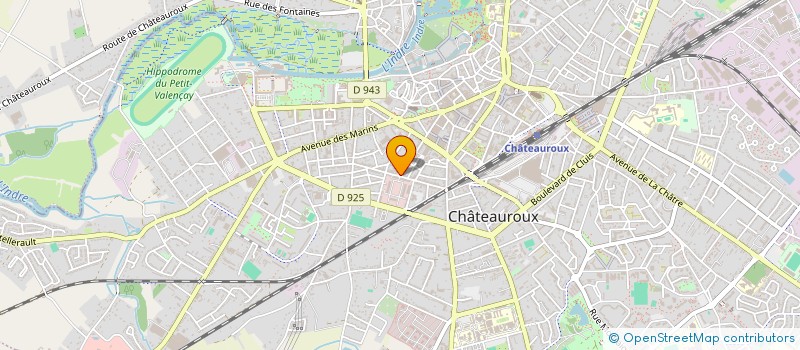 localisation de l'entreprise ASSOCIATION SPORTIVE DE LA POLICE DE CHATEAUROUX à CHATEAUROUX