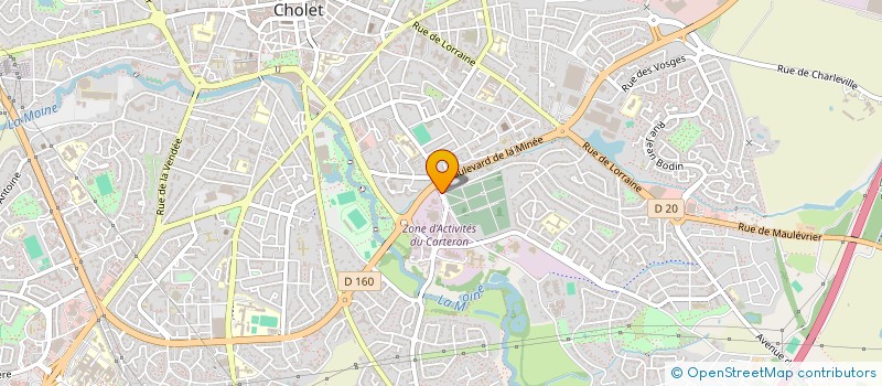 localisation de l'entreprise ASSOCIATION SPORTIVE DE LA POLICE DE CHOLET à CHOLET