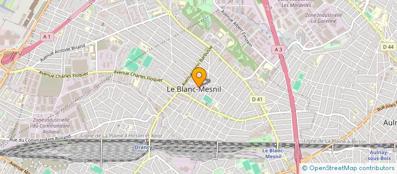 localisation de l'entreprise ASSOCIATION SPORTIVE DE LA POLICE DU BLANC MESNIL à LE BLANC-MESNIL