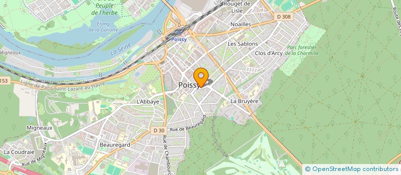 localisation de l'entreprise ASSOCIATION SPORTIVE DE LA POLICE MUNICIPALE DE POISSY  POISSY