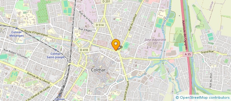 localisation de l'entreprise ASSOCIATION SPORTIVE DE LA POLICE NATIONALE  COLMAR