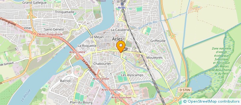 localisation de l'entreprise ASSOCIATION SPORTIVE DE LA POLICE NATIONALE D'ARLES  ARLES