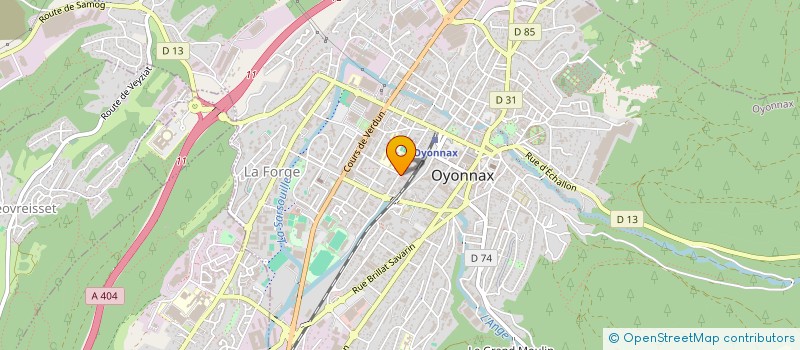localisation de l'entreprise ASSOCIATION SPORTIVE DE LA POLICE NATIONALE D'OYONNAX à OYONNAX