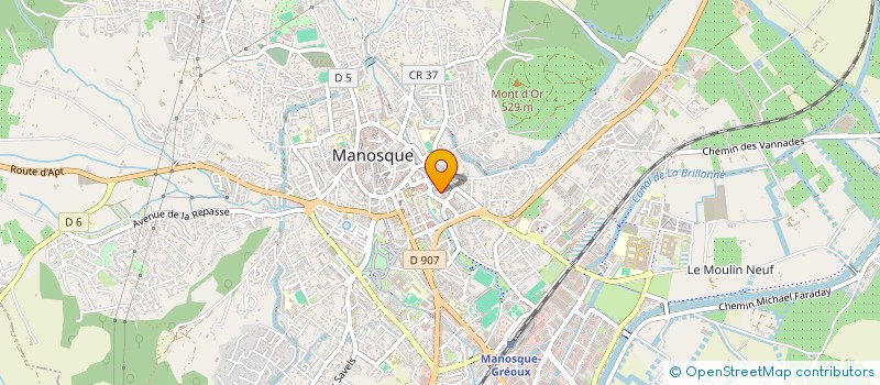 localisation de l'entreprise ASSOCIATION SPORTIVE DE LA POLICE NATIONALE MANOSQUE à MANOSQUE