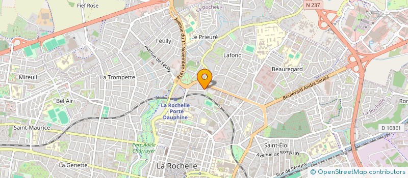 localisation de l'entreprise ASSOCIATION SPORTIVE DE LA POLICE ROCHELAISE  LA ROCHELLE