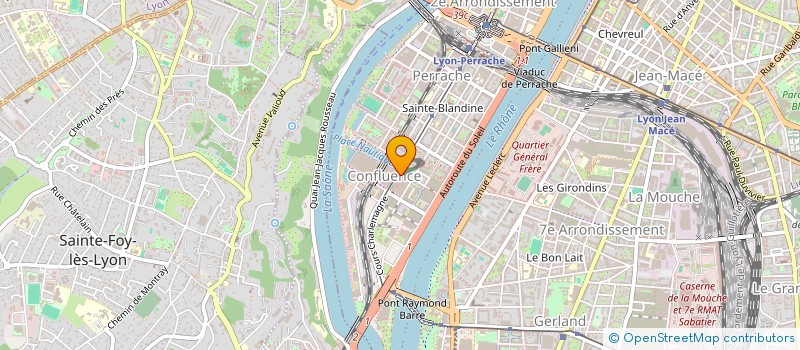 localisation de l'entreprise ASSOCIATION SPORTIVE DE LA REGION RHONE-ALPES (ASRRA) à LYON