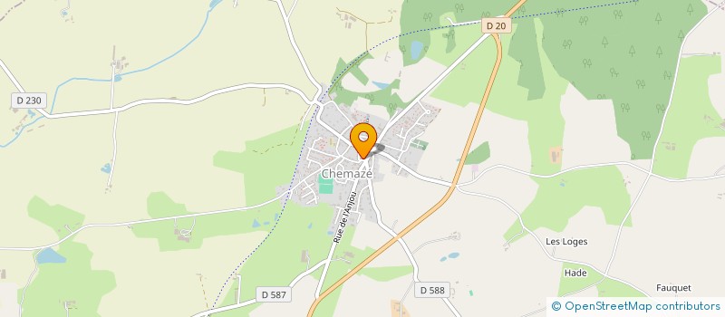 localisation de l'entreprise ASSOCIATION SPORTIVE DE LOIGNE SUR MAYENNE  LA ROCHE-NEUVILLE