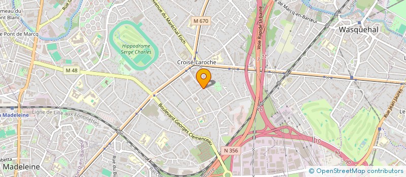 localisation de l'entreprise ASSOCIATION SPORTIVE DE MARCQ à MARCQ-EN-BARŒUL