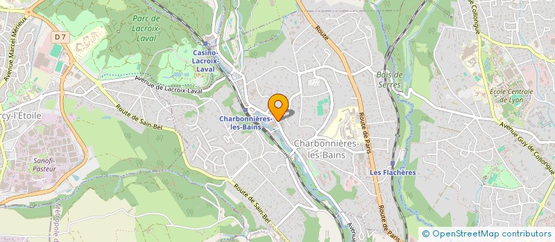 localisation de l'entreprise ASSOCIATION SPORTIVE DE MARCY ET CHARBONNIERES BADMINTON à CHARBONNIERES-LES-BAINS