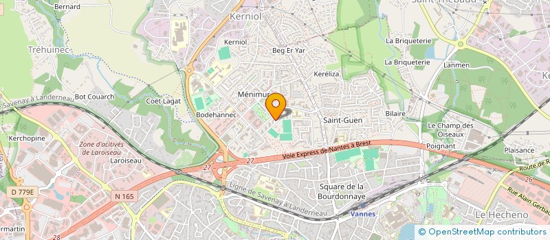 localisation de l'entreprise ASSOCIATION SPORTIVE DE MENIMUR à VANNES
