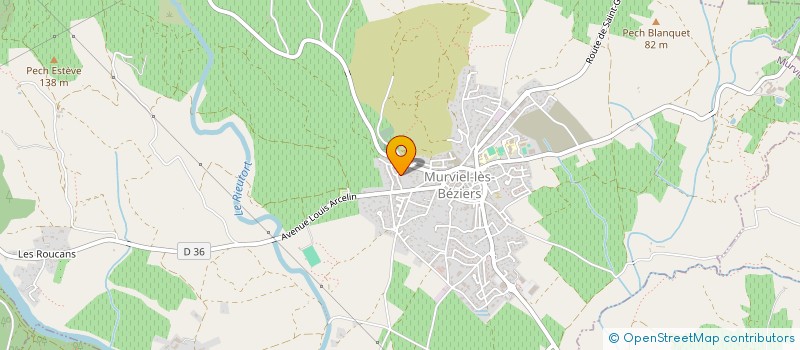 localisation de l'entreprise ASSOCIATION SPORTIVE DE MURVIEL à MURVIEL-LES-BEZIERS