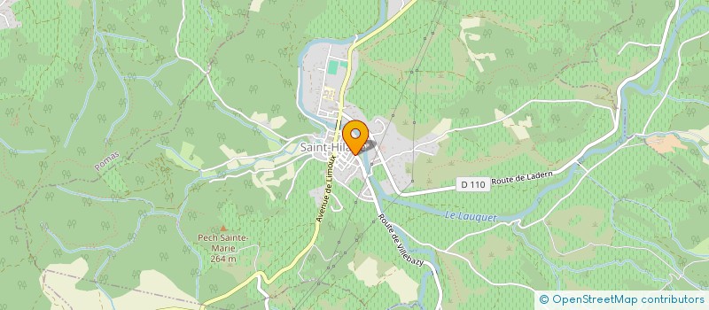 localisation de l'entreprise ASSOCIATION SPORTIVE DE MUSCULATION SAINT HILAIROISE  SAINT-HILAIRE