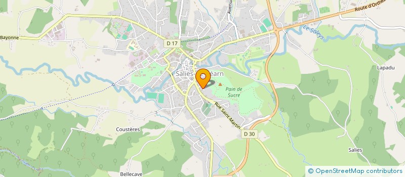 localisation de l'entreprise ASSOCIATION SPORTIVE DE MUSCULATION SALISIENNE à SALIES-DE-BEARN