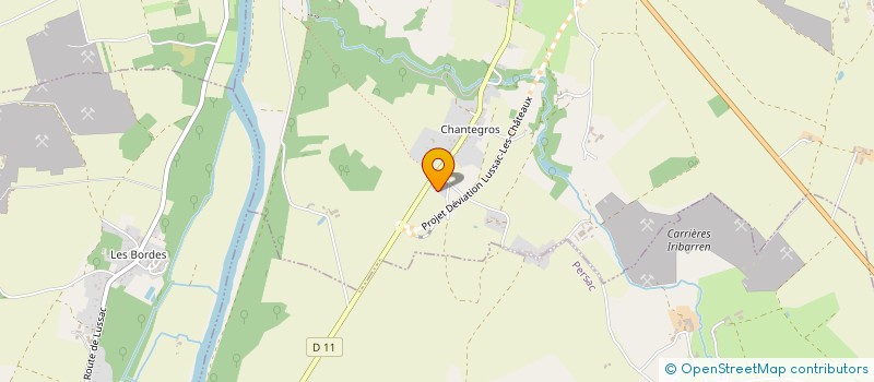 localisation de l'entreprise ASSOCIATION SPORTIVE DE PERSAC.  PERSAC