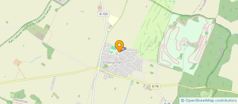 localisation de l'entreprise ASSOCIATION SPORTIVE DE PETANQUE DE CHEVANNES  CHEVANNES