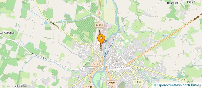 localisation de l'entreprise ASSOCIATION SPORTIVE DE PIETAT  CONDOM