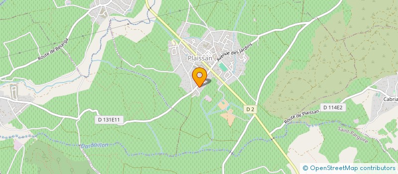 localisation de l'entreprise ASSOCIATION SPORTIVE DE PLAISSAN  PLAISSAN