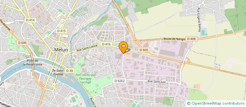 localisation de l'entreprise ASSOCIATION SPORTIVE DE PTT DE MELUN à VAUX-LE-PENIL