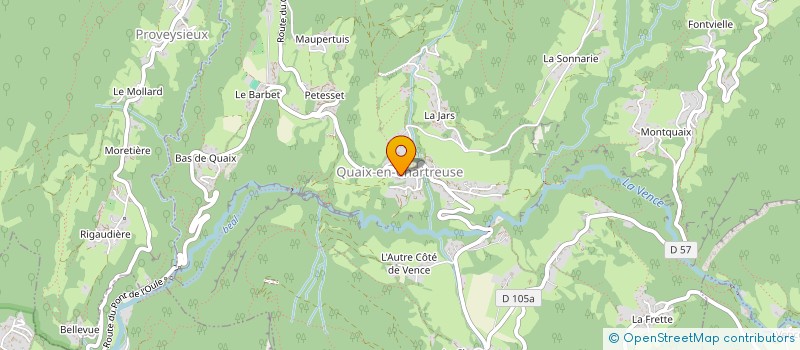 localisation de l'entreprise ASSOCIATION SPORTIVE DE QUAIX-EN-CHARTREUSE  QUAIX-EN-CHARTREUSE