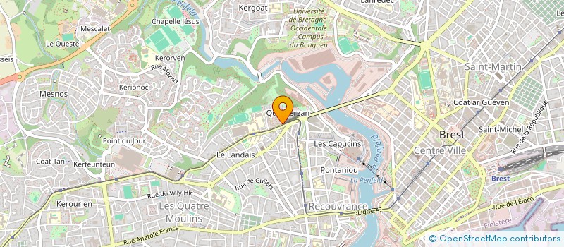 localisation de l'entreprise ASSOCIATION SPORTIVE DE QUELIVERZAN à BREST