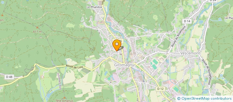 localisation de l'entreprise ASSOCIATION SPORTIVE DE ROUGEGOUTTE  ROUGEGOUTTE