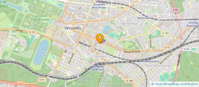localisation de l'entreprise ASSOCIATION SPORTIVE DE RUGBY DE LA FACULTE DES SCIENCES D ORSAY à VERSAILLES