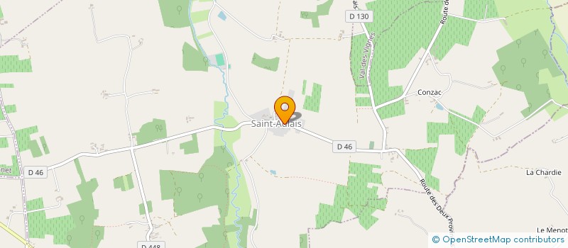 localisation de l'entreprise ASSOCIATION SPORTIVE DE SAINT AULAIS CHALLIGNAC à SAINT-AULAIS-LA-CHAPELLE