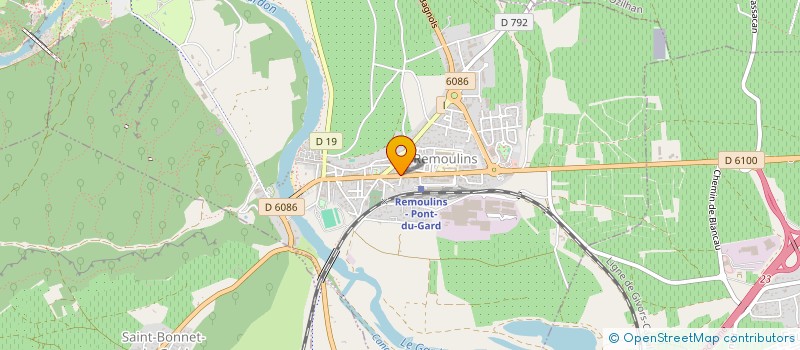 localisation de l'entreprise ASSOCIATION SPORTIVE DE SAINT HILAIRE D'OZILHAN  SAINT HILAIRE D'OZILHAN