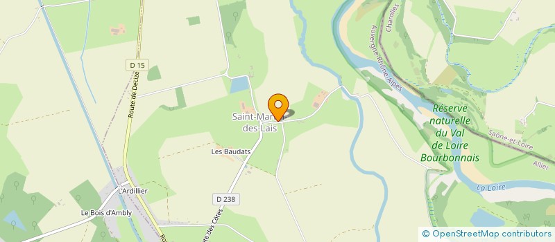 localisation de l'entreprise ASSOCIATION SPORTIVE DE SAINT MARTIN DES LAIS - CRONAT  SAINT-MARTIN-DES-LAIS