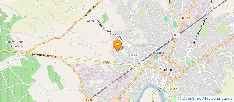 localisation de l'entreprise ASSOCIATION SPORTIVE DE SAINTE CECILE D'AVES  GAILLAC