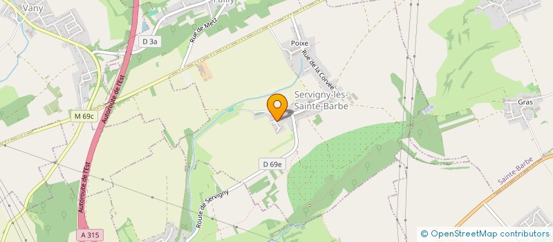 localisation de l'entreprise ASSOCIATION SPORTIVE DE SERVIGNY à SERVIGNY-LES-SAINTE-BARBE