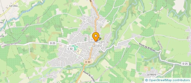 localisation de l'entreprise ASSOCIATION SPORTIVE DE SOUCIEU BASKET  SOUCIEU-EN-JARREST