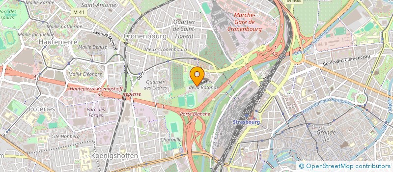 localisation de l'entreprise ASSOCIATION SPORTIVE DE STRASBOURG à STRASBOURG