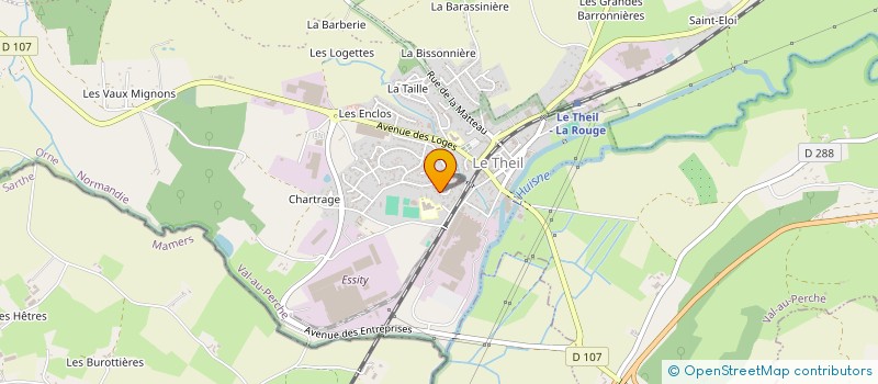localisation de l'entreprise ASSOCIATION SPORTIVE DE TENNIS à VAL-AU-PERCHE
