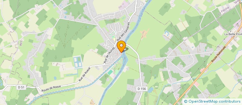 localisation de l'entreprise ASSOCIATION SPORTIVE DE TENNIS DE TABLE DE FILLE SUR SARTHE  FILLE