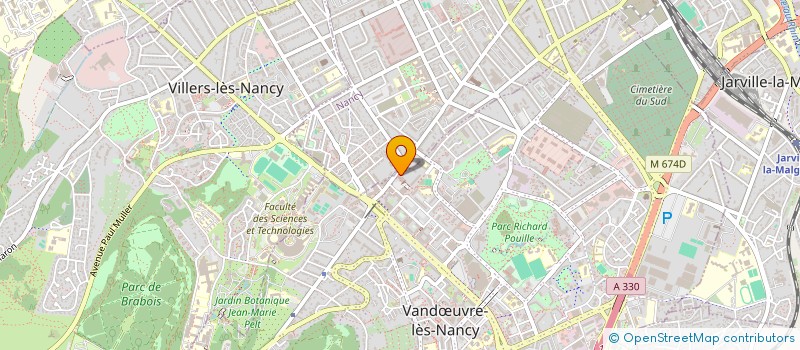 localisation de l'entreprise ASSOCIATION SPORTIVE DE TENNIS DE TABLE DE VANDOEUVRE  VANDUVRE-LES-NANCY