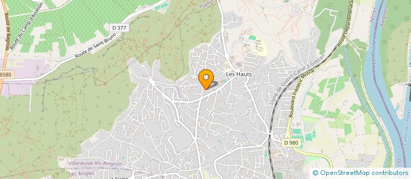 localisation de l'entreprise ASSOCIATION SPORTIVE DE TENNIS DE TABLE VILLENEUVOISE  VILLENEUVE-LES-AVIGNON