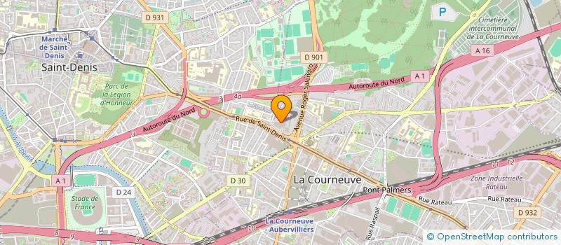 localisation de l'entreprise ASSOCIATION SPORTIVE DE TIR KRONOS (AST KRONOS) à LA COURNEUVE