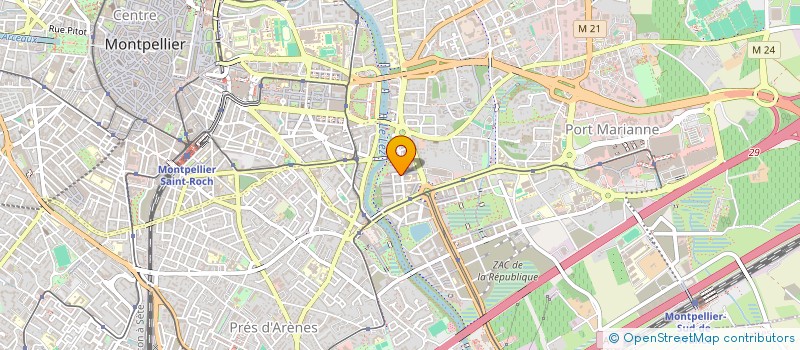 localisation de l'entreprise ASSOCIATION SPORTIVE DE TIR POUR TOUS à MONTPELLIER