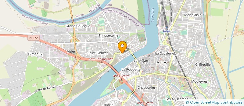 localisation de l'entreprise ASSOCIATION SPORTIVE DE TRINQUETAILLE à ARLES