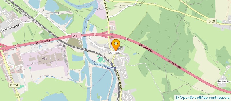 localisation de l'entreprise ASSOCIATION SPORTIVE DE VILLE SUR LUMES  VILLE-SUR-LUMES