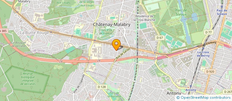 localisation de l'entreprise ASSOCIATION SPORTIVE DE VO THUAT à CHATENAY-MALABRY