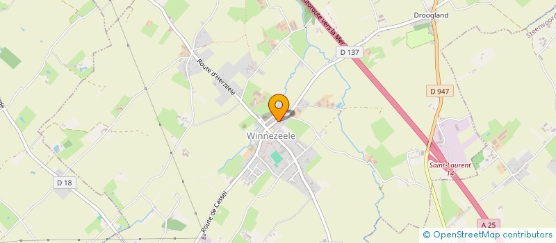 localisation de l'entreprise ASSOCIATION SPORTIVE DE WINNEZEELE  WINNEZEELE