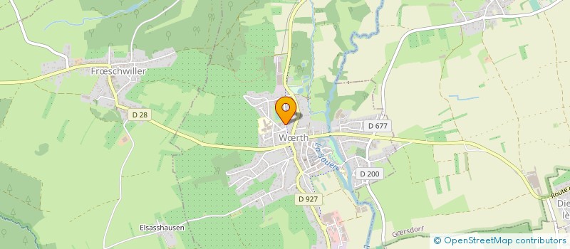 localisation de l'entreprise ASSOCIATION SPORTIVE DE WOERTH  WRTH